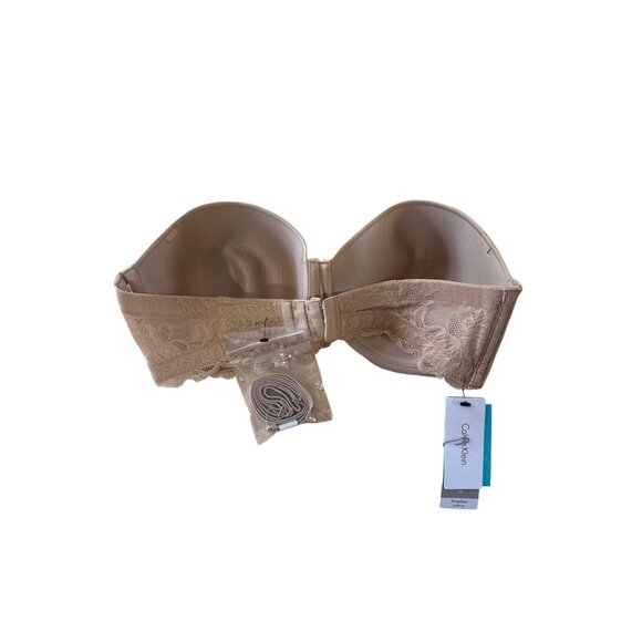 Calvin Klein Bra 36D Seductive Comfort Strapless Push Up - Picture 2 of 3
